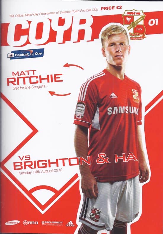 Swindon Town FC v Brighton & Hove Albion FC